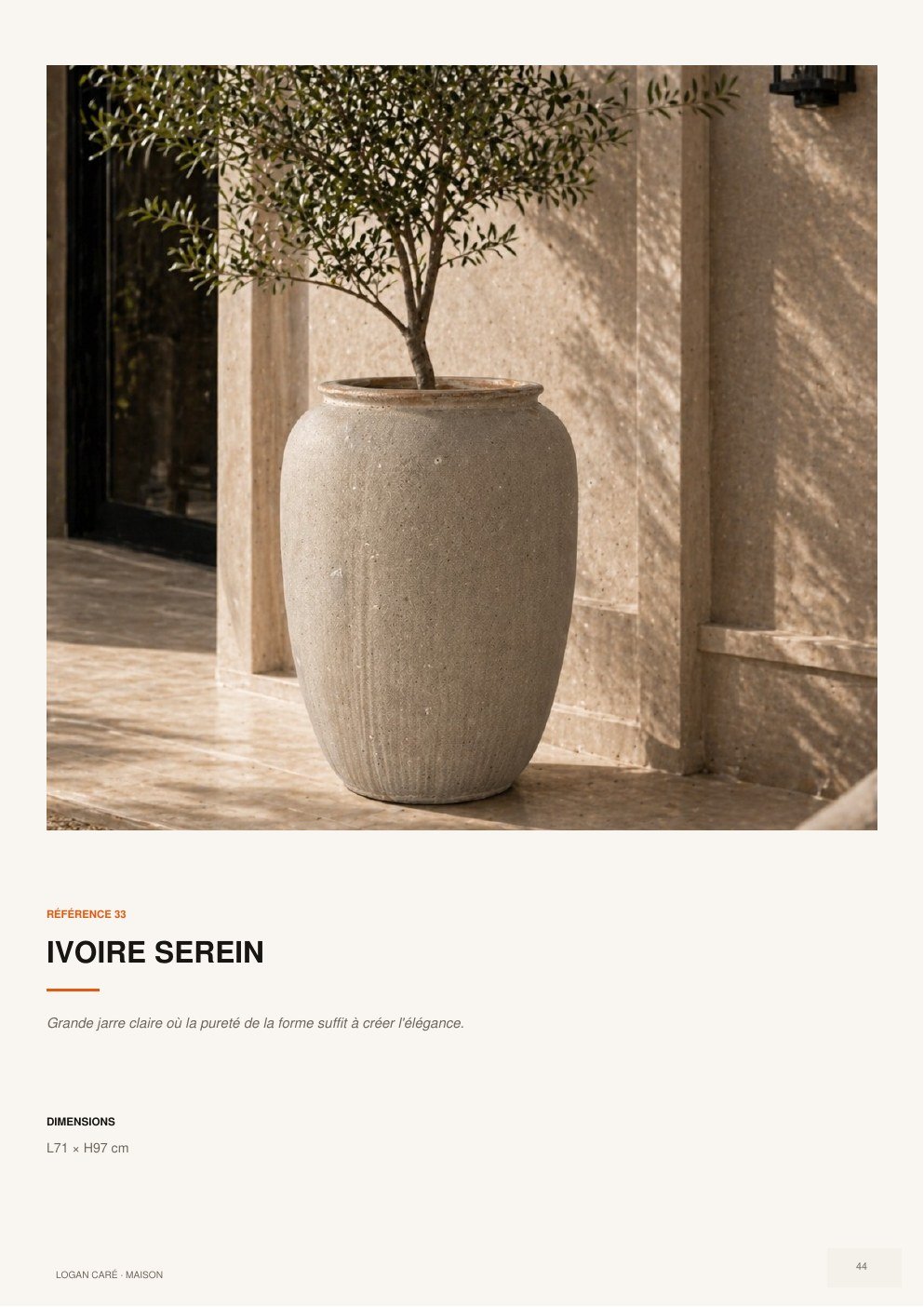 Pièce décorative de la collection Maison Logan Caré