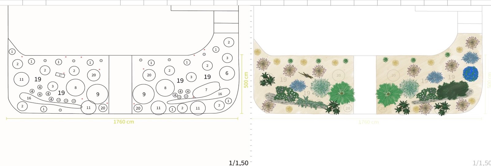 Plan paysager illustré